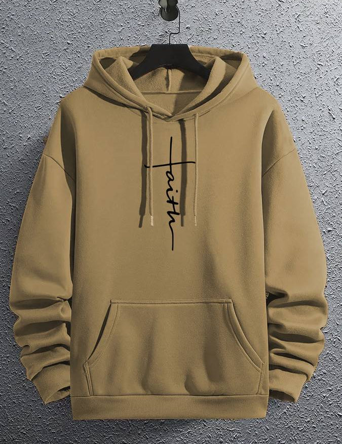 Trendy & Cozy: Men’s Casual Hoodie with Letter Print