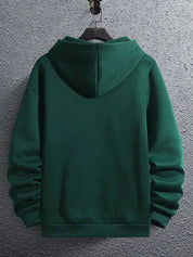 Trendy & Cozy: Men’s Casual Hoodie with Letter Print