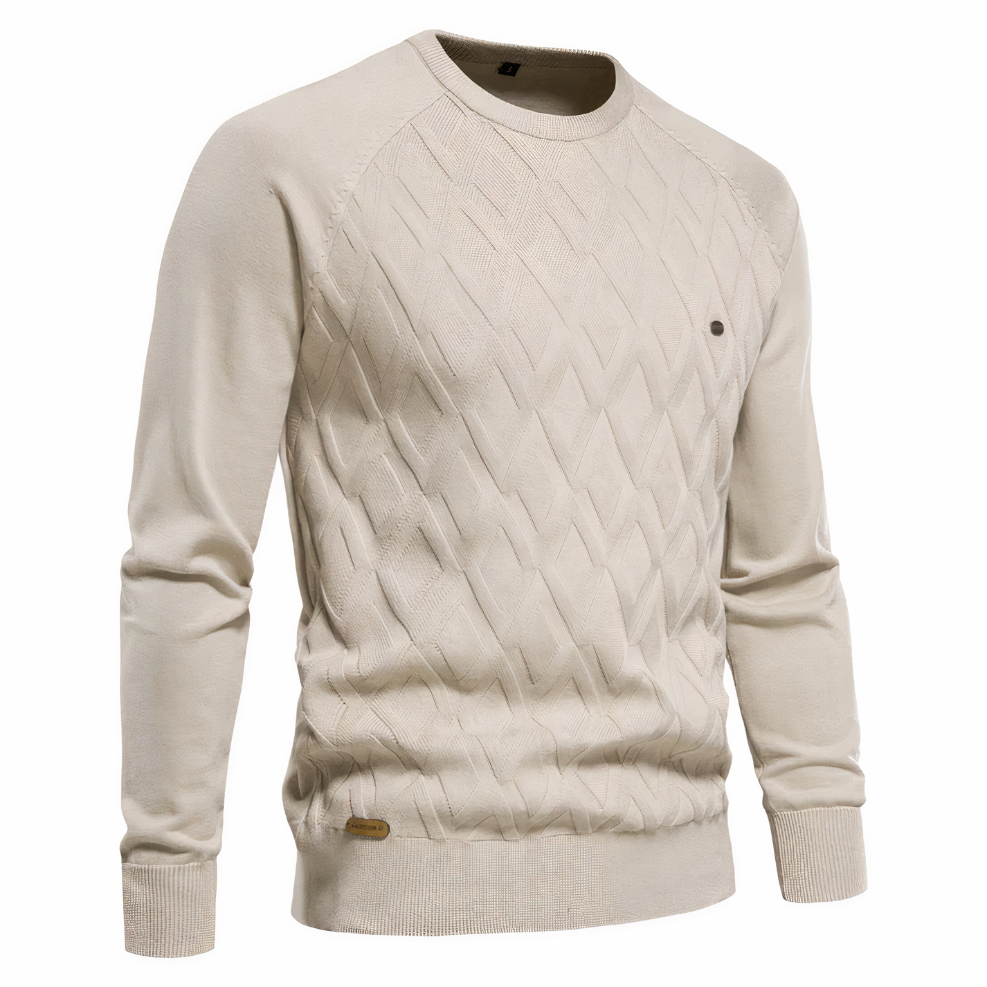 Men's Knitted Check Sweater – Cozy Sophistication for Every Occasion