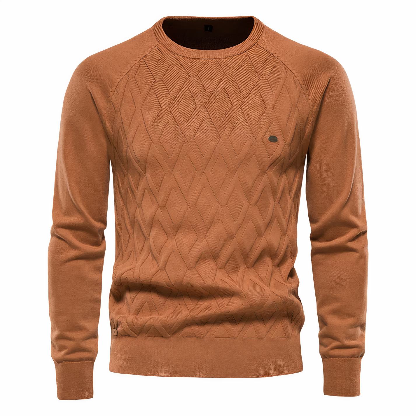 Men's Knitted Check Sweater – Cozy Sophistication for Every Occasion