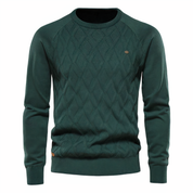 Men's Knitted Check Sweater – Cozy Sophistication for Every Occasion