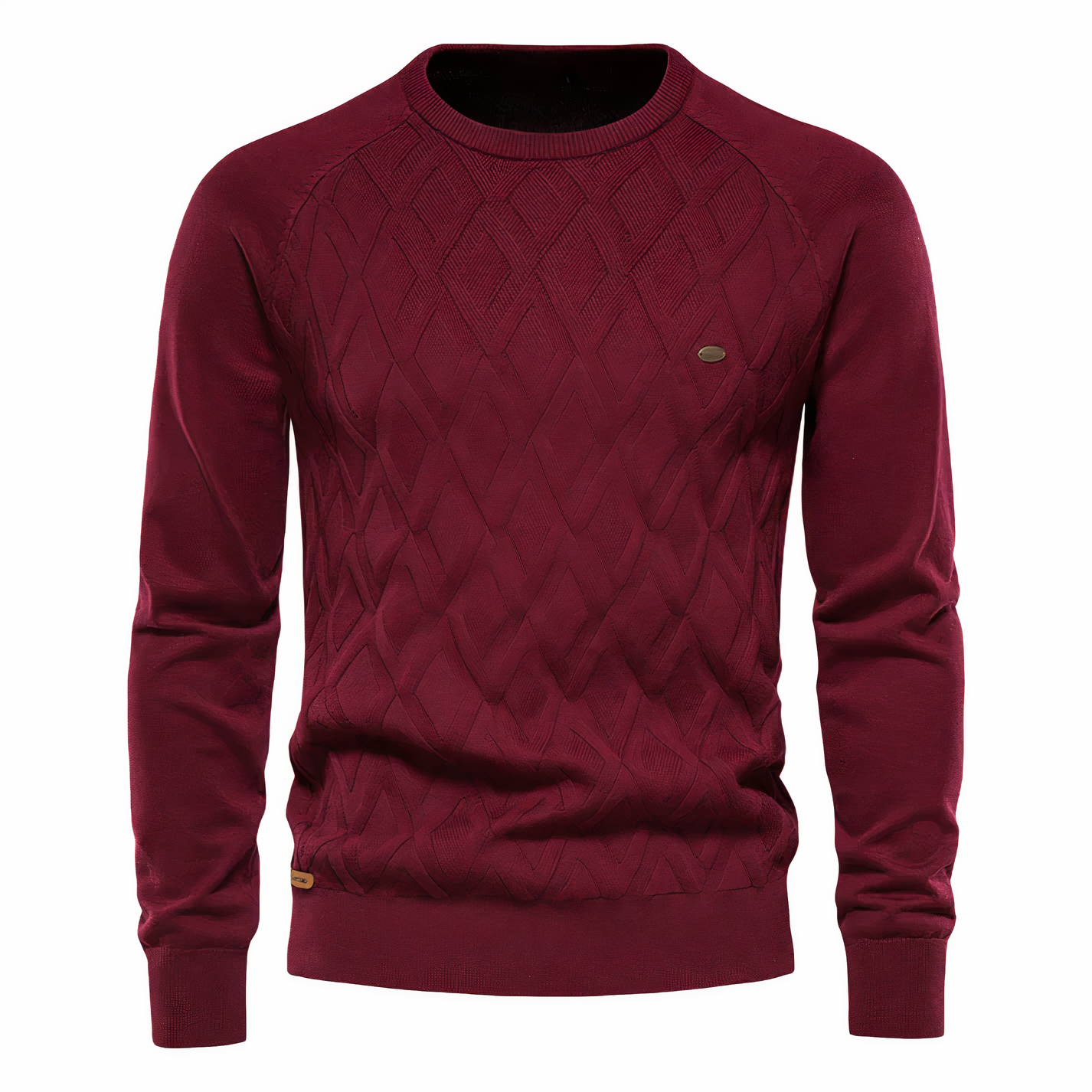 Men's Knitted Check Sweater – Cozy Sophistication for Every Occasion