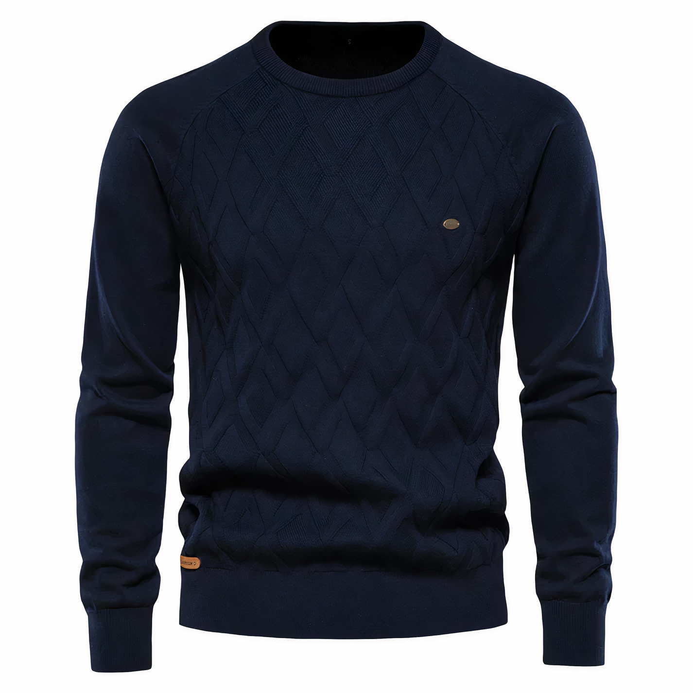 Men's Knitted Check Sweater – Cozy Sophistication for Every Occasion