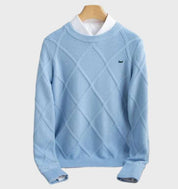 Men's Checkered Knitted Sweater