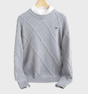 Men's Checkered Knitted Sweater