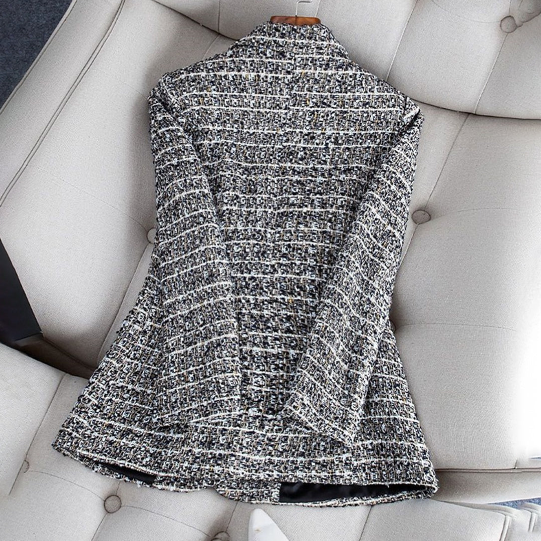 Chic Women’s Tweed Blazer – Timeless Elegance for Every Occasion