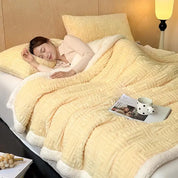 CozyHome | Jacquard Wool Blanket – Soft, Warm, Multi-Size, Solid Colors