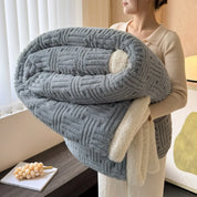 CozyHome | Jacquard Wool Blanket – Soft, Warm, Multi-Size, Solid Colors