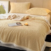 CozyHome | Jacquard Wool Blanket – Soft, Warm, Multi-Size, Solid Colors