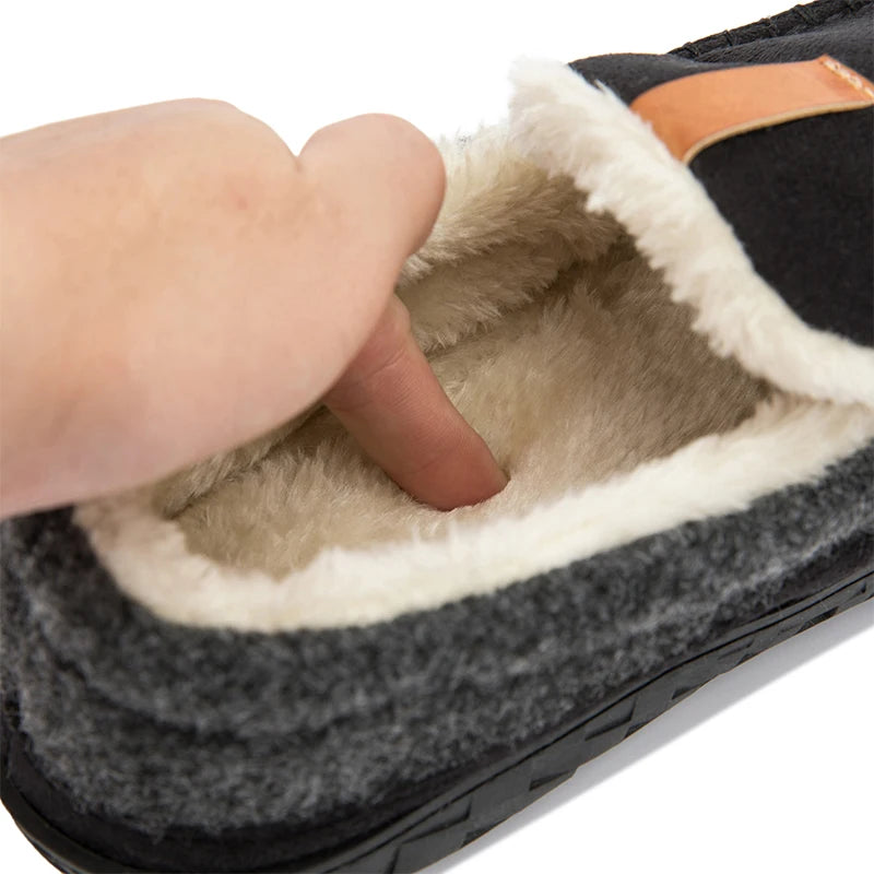 Plush Winter Slippers with Memory Foam - Non-Slip & Cozy
