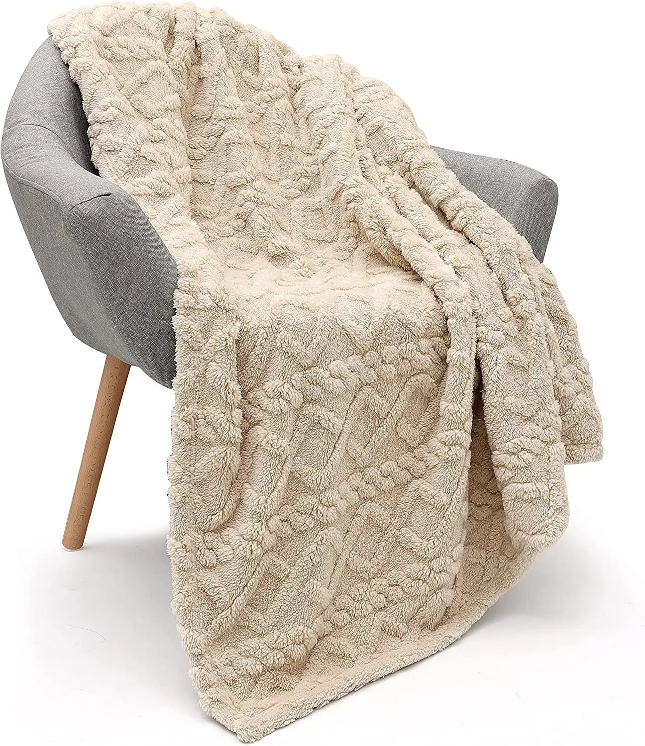 Sherpa Fleece Throw Blanket