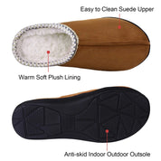 Comwarm Men's Indoor Fur Slippers - Cozy Winter Slip-Ons