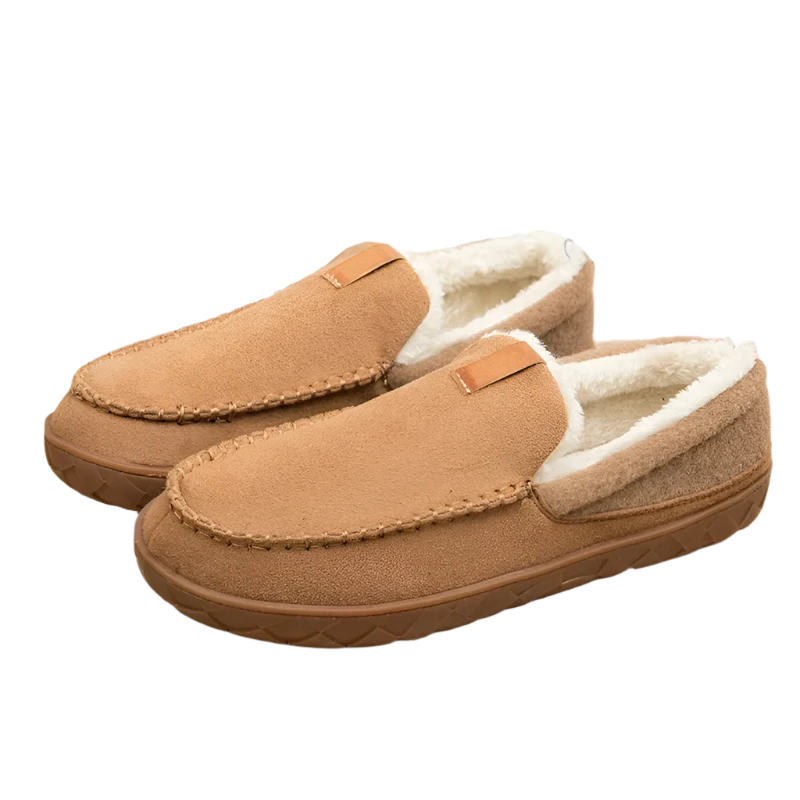 Plush Winter Slippers with Memory Foam - Non-Slip & Cozy