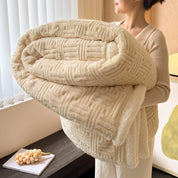 CozyHome | Jacquard Wool Blanket – Soft, Warm, Multi-Size, Solid Colors