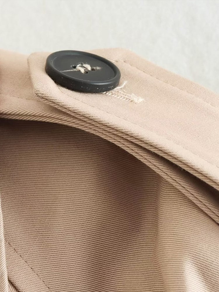 Chic Short Trench Coat for Women