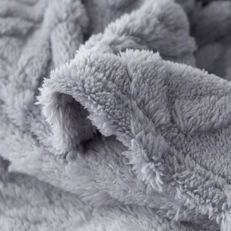 Winter Sherpa Fleece Blanket