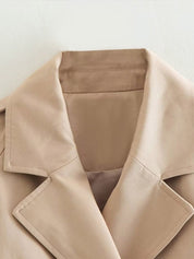 Chic Short Trench Coat for Women
