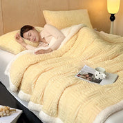 CozyHome | Jacquard Wool Blanket – Soft, Warm, Multi-Size, Solid Colors
