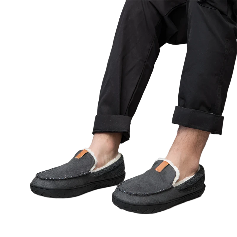 Plush Winter Slippers with Memory Foam - Non-Slip & Cozy