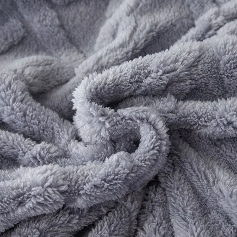 Winter Sherpa Fleece Blanket