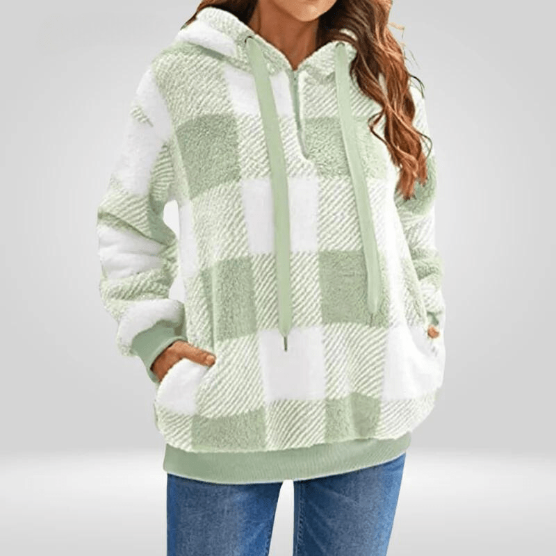 Elegant Women's Sweater with Half Zipper – Sophisticated Style Meets Practicality