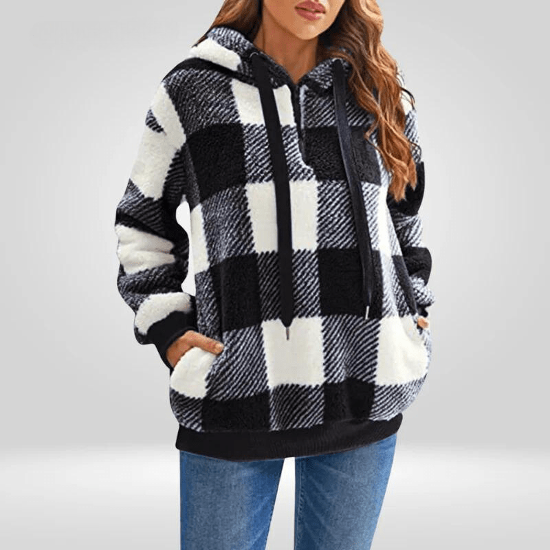 Elegant Women's Sweater with Half Zipper – Sophisticated Style Meets Practicality