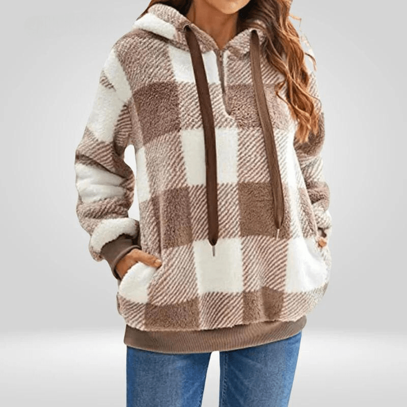 Elegant Women's Sweater with Half Zipper – Sophisticated Style Meets Practicality