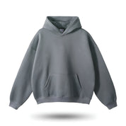 Cozy Gray Hoodie with Kangaroo Pocket for Men – Ultimate Comfort