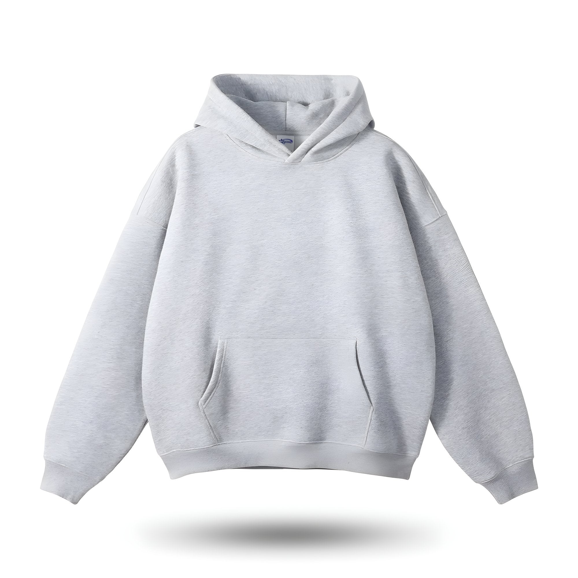 Cozy Gray Hoodie with Kangaroo Pocket for Men – Ultimate Comfort