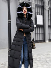 Women's Long Belted Winter Coat – Warmth and Elegance