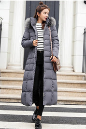 Women's Long Belted Winter Coat – Warmth and Elegance